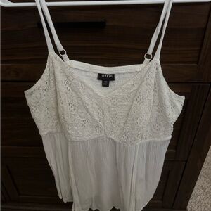 Torrid Cream Lace Relaxed Camisole